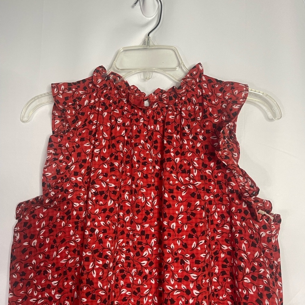 Who What Wear Red Floral Dress - Picture 4 of 6